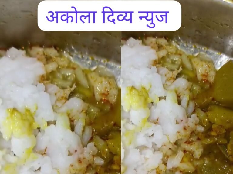 अकोल्यातील रुग्णांच्या जेवणात चक्क अळ्या व किडे !सर्वोपचारमधील भ्रष्ट कारभाराचा नमूना