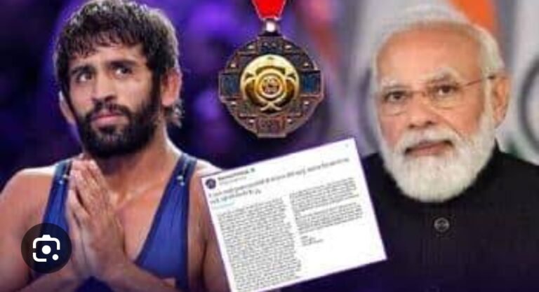 पंतप्रधान मोदींना बजरंग पुनियाचं खुले पत्र ! पंतप्रधानांच्या घराबाहेर पदक ठेवून दिले.