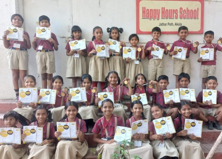 हॅपी अवर्स स्कुलच्या विद्यार्थ्यांची ऑलिम्पियाड परीक्षेत दैदिप्यमान कामगिरी ! १३ सुवर्ण पदक