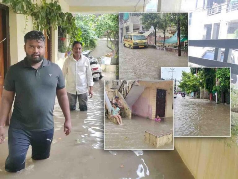 अर्धेअधिक नागपुर जलमय ! ७ तासात तब्बल २२७ मि.मी. पाऊस; हजाराहून अधिक वस्त्या जलमय
